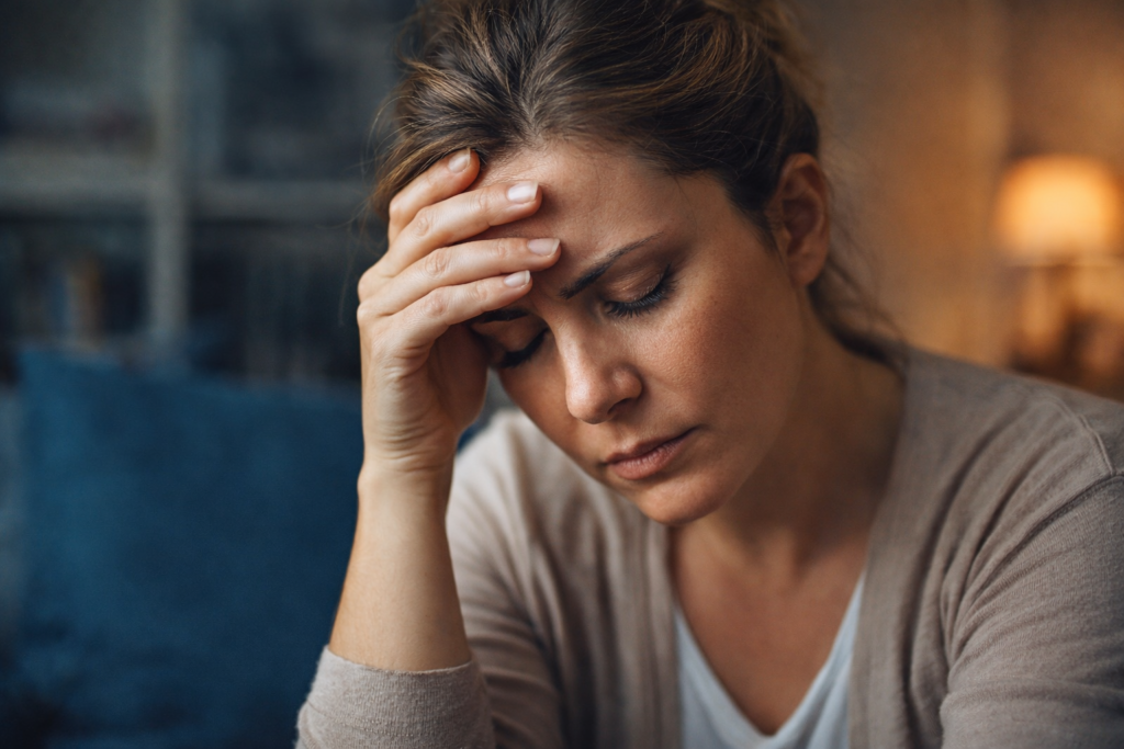 vida travada sensação emocional
