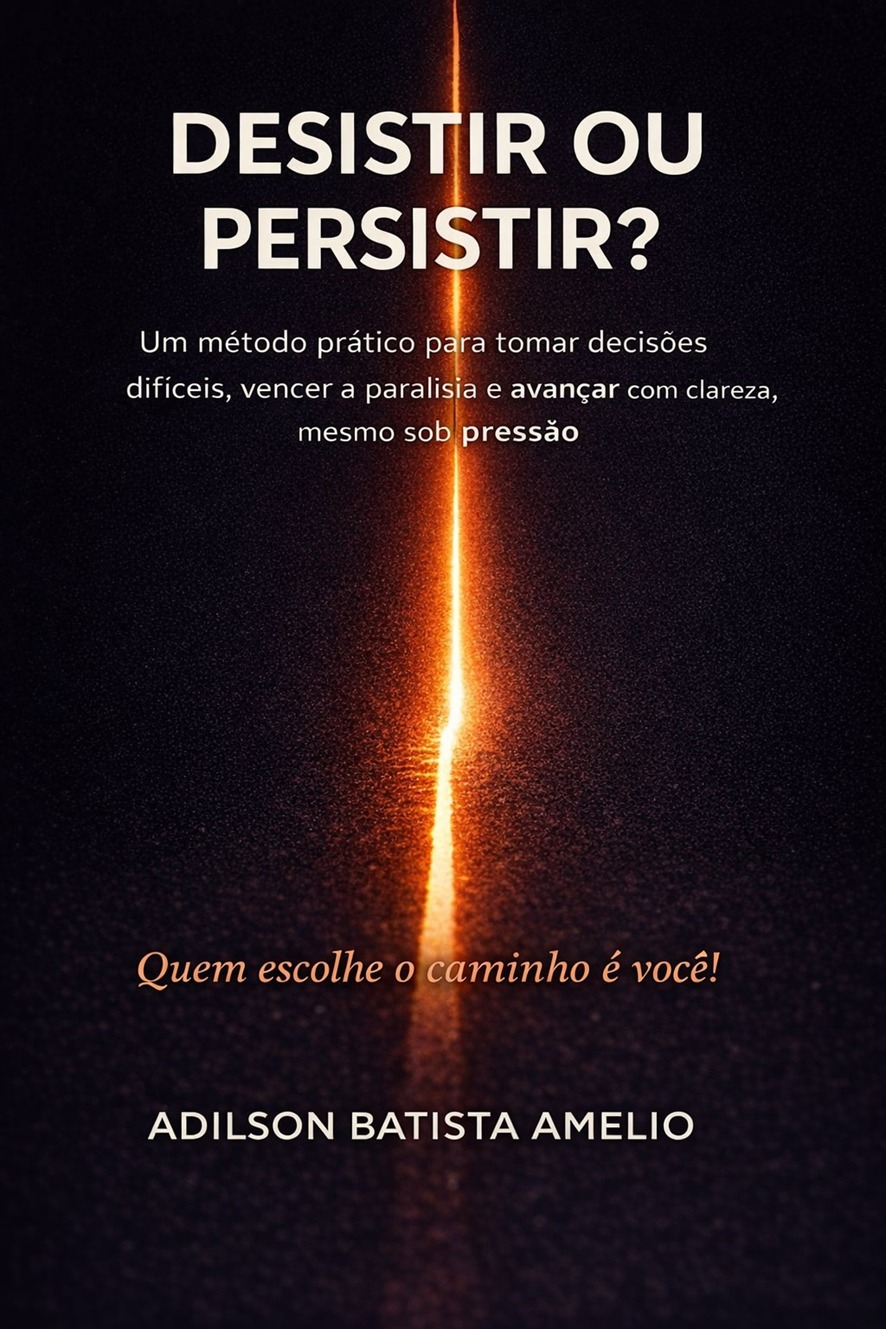 Capa do livro DESISTIR OU PERSISTIR?